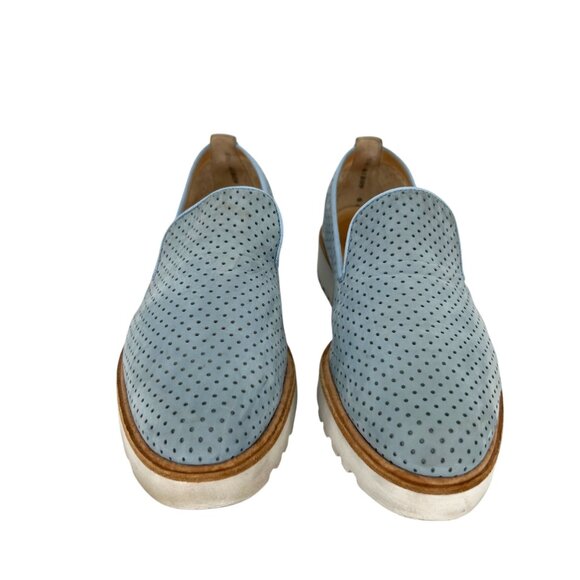 Paul Green Cailey Loafer Light Blue Perforated Slip-on White Sole Size 8 US - Picture 5 of 12